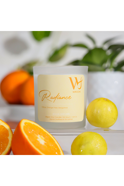 Frosted Soy Wax Candle - Radiance